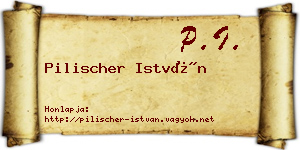 Pilischer István névjegykártya